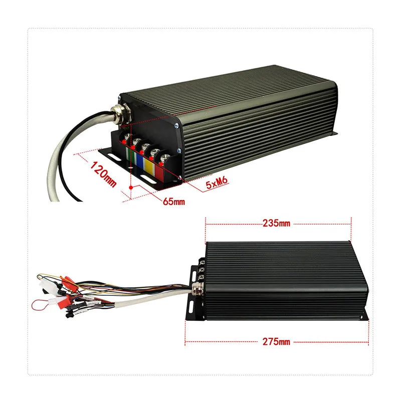 Sabvoton MQ Controller  48V 60V 72V 100A 3000W-5000W For QS 205 50H V3 Bike Motor