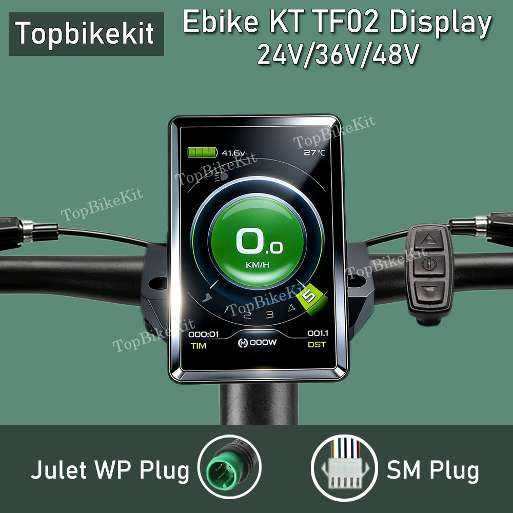 Ebike KT Display LCD8H Meter Display LED890 LED900S LCD3/4/5/8/9/10H/11 LCD Display+Julet 5pins WP Plug /SM Plug