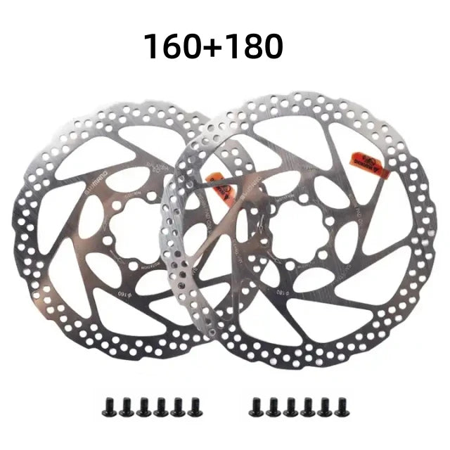SHIMANO DEORE SM-RT56 Brake Rotor 160MM 180MM Mountain Bicycle Hydraulic Disc Brake Rotors with 6 Bolts for Resin Pad Bike Parts