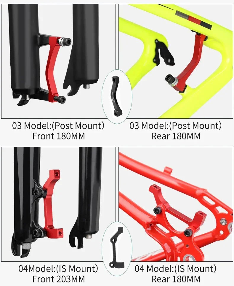 Bicycle Disc Brake Adapter MTB Disc Brake Converter for IS PM 160 180 203mm Rotor Mountain Bike Bracket Cycling Caliper Mount