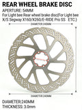 Super E-bike Light bee /E-ride Mod Upgrade to Ultra bee Brake System Front /Rear 240mm brake Disc