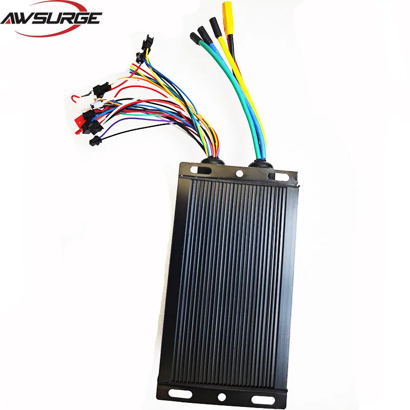 3000W 5000W Electric Bicycle Scooter Controller System 48V-72V 60A 80A Dual-mode 18-tube Sine Wave Controller S830 SW900 Display