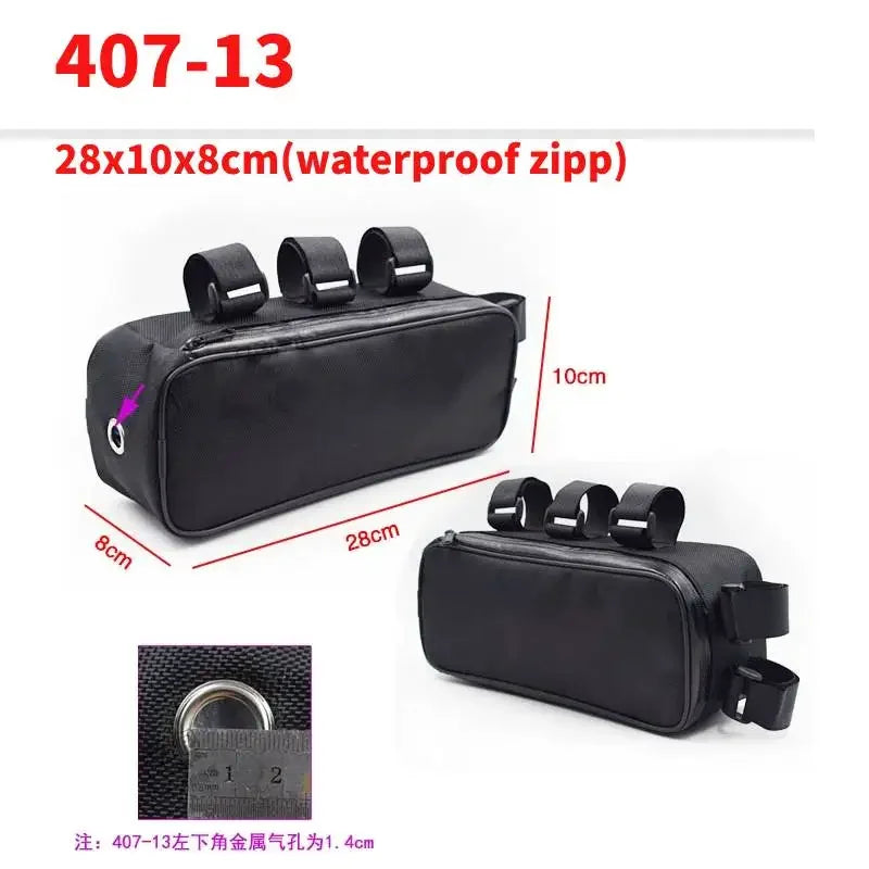 Bicycle Bike Tube Frame Pack Bag Case Battery front Tool Box Storage MTB Ebike