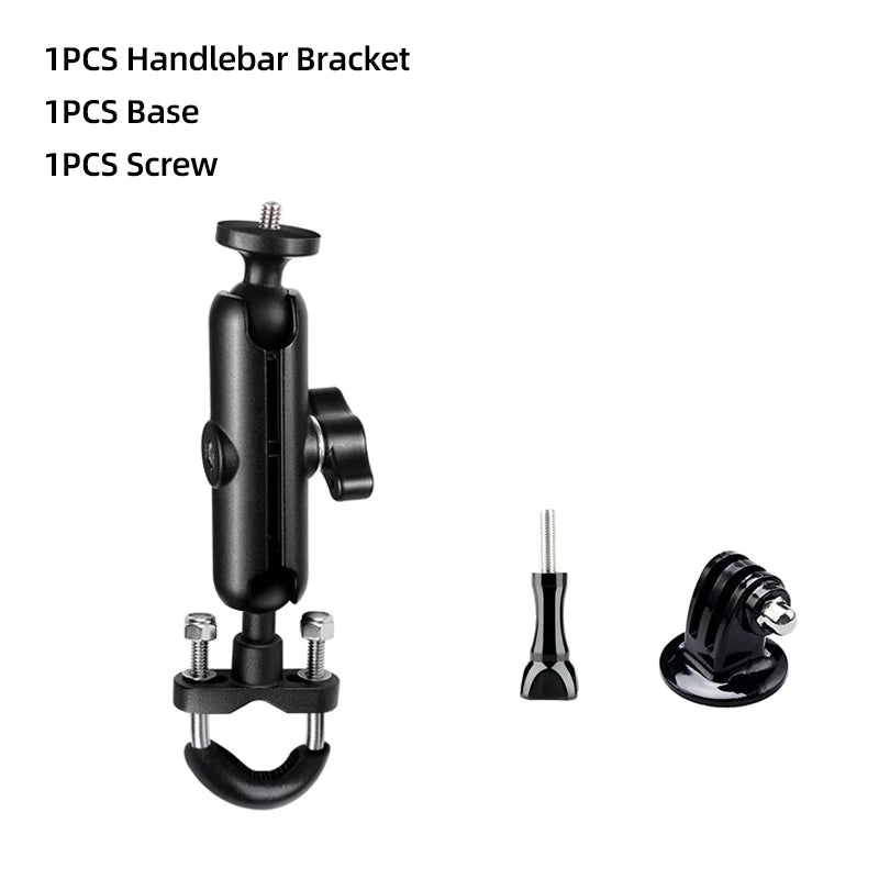 Bicycle Handlebar Mount Motorcycle Holder For Gopro Hero 13 12 11 10 9 8 SJCAM SJ4000 AKASO X5 insta360 DJI Osmo Action Camera
