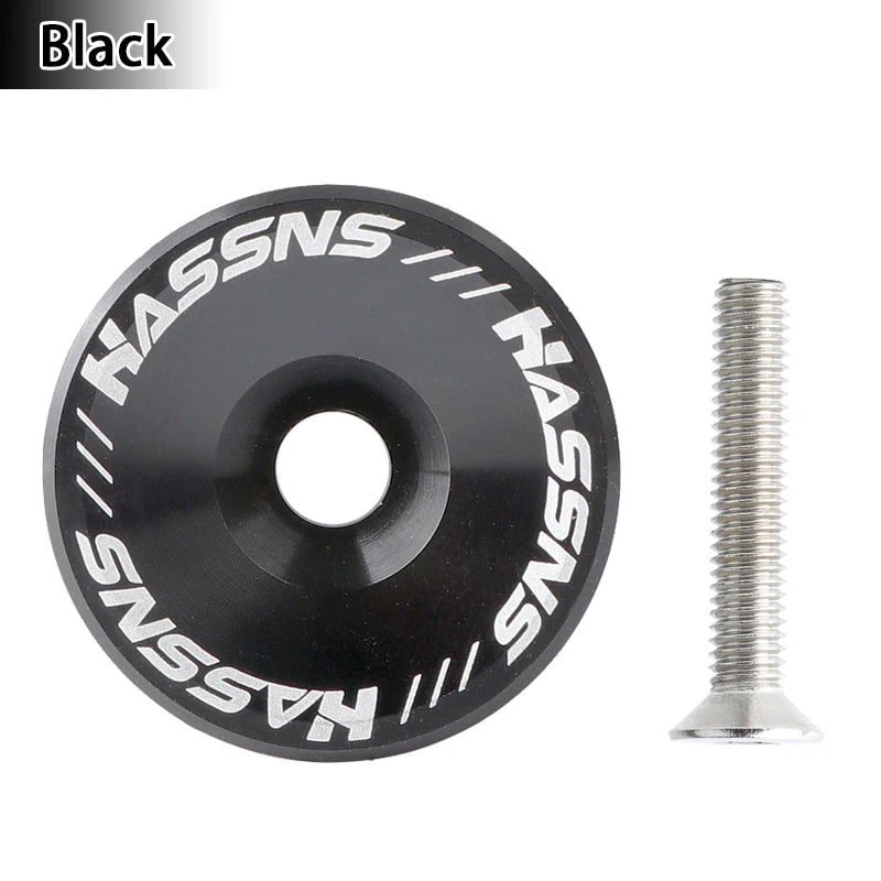 HASSNS Mtb Power Cap Stem Cap Bicycle Headset Top Cover For Mountain Road Bike Table Cover Aluminium Alloy Steering Series Top
