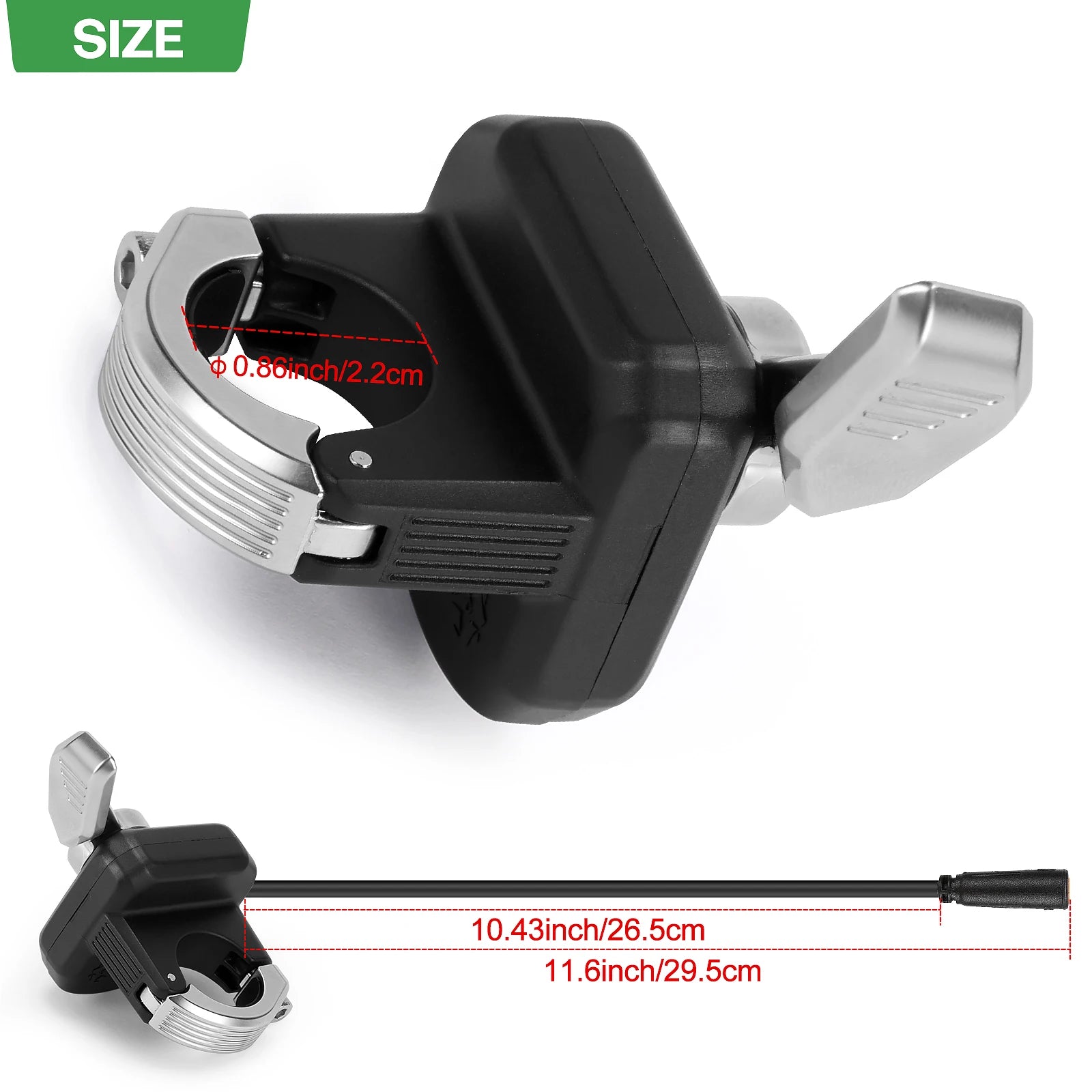WUXING  E-Bike 108X-2 Right/Left/SM Thumb Throttle three options, Universal 36V/48V/60V/72V Electric Bicycle Accelerator