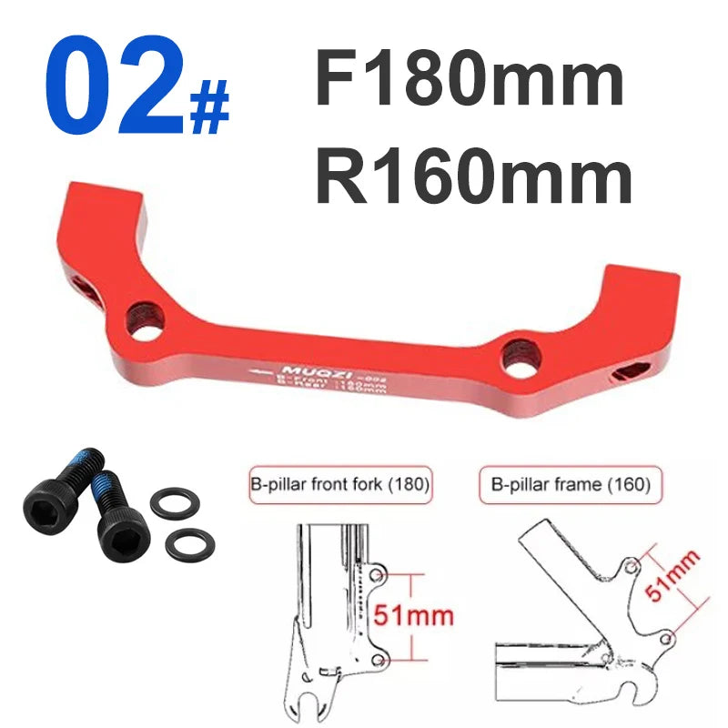 Bicycle Disc Brake Adapter MTB Disc Brake Converter for IS PM 160 180 203mm Rotor Mountain Bike Bracket Cycling Caliper Mount