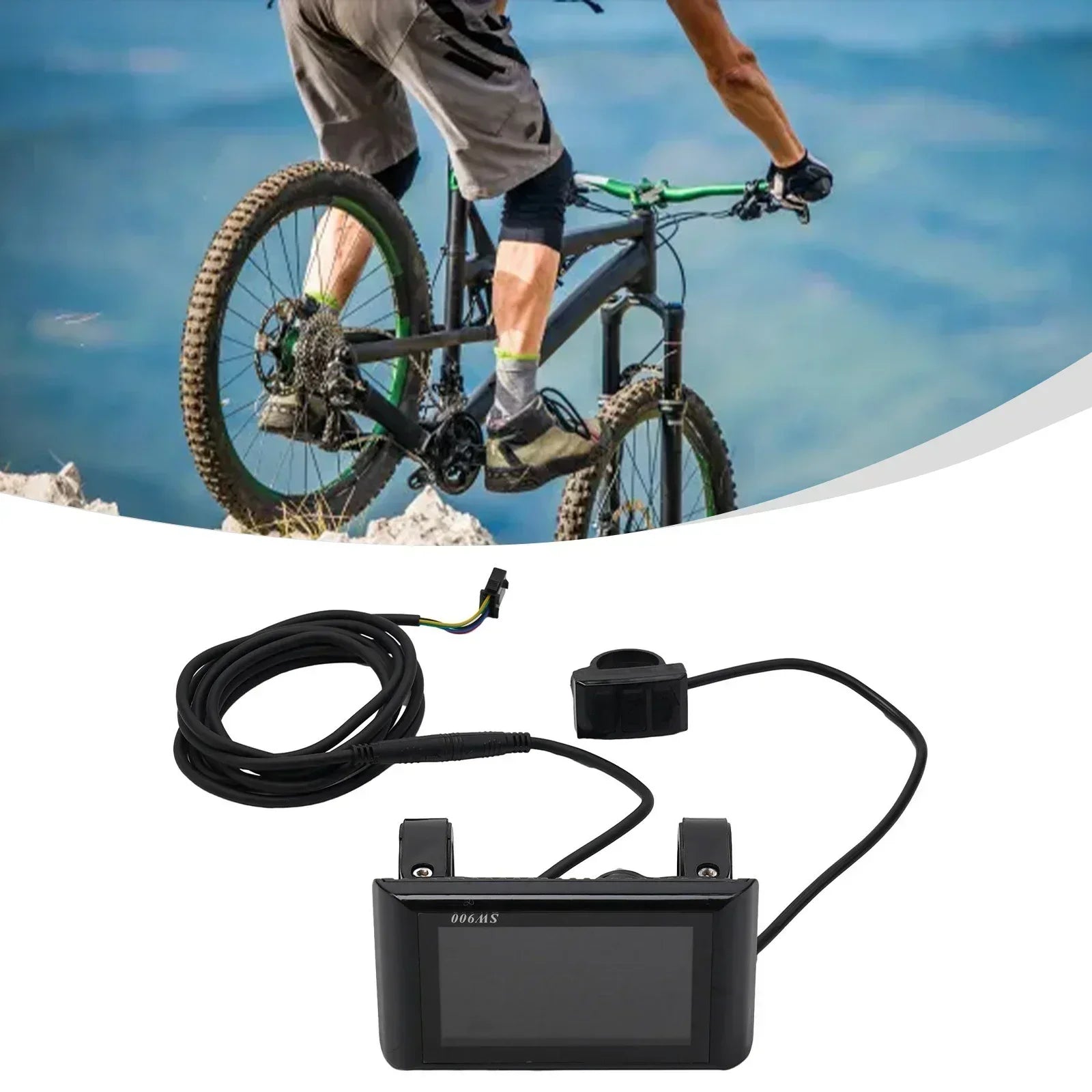 1 Set E-Bike SW900 LCD Colorful Display Control Panel 24-60V Electric Bicycle Scooter 5pin/6pin SM Plug Bicycle Accessories