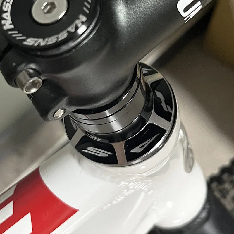 1 1/8 Inch 44mm Integrated MTB Headset Tapered Straight Tube Fork Bicycle Steering Bearing With Top Cap For Mountain Bike