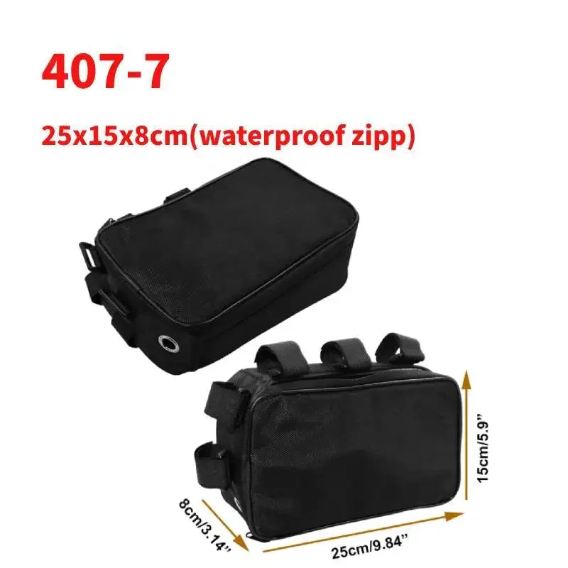 Bicycle Bike Tube Frame Pack Bag Case Battery front Tool Box Storage MTB Ebike