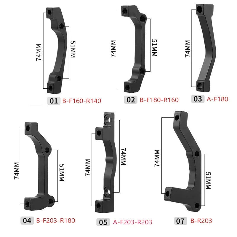 Bicycle Disc Brake Adapter MTB Disc Brake Converter for IS PM 160 180 203mm Rotor Mountain Bike Bracket Cycling Caliper Mount