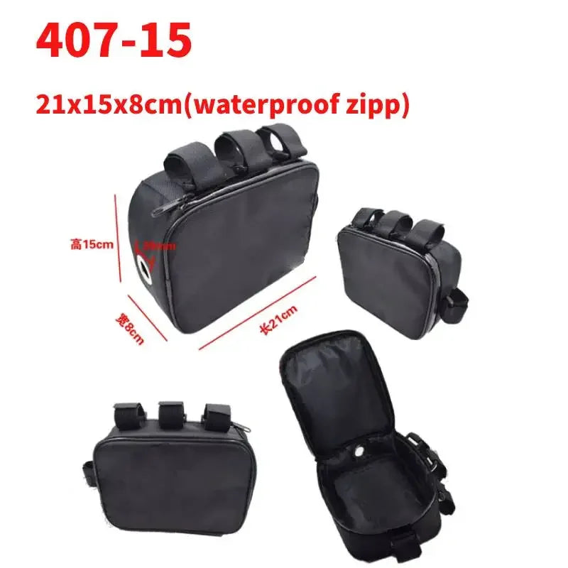 Bicycle Bike Tube Frame Pack Bag Case Battery front Tool Box Storage MTB Ebike