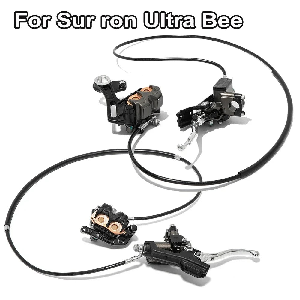 BIKINGBOY Front & Rear Brake Lever Kit Cylinder Pump Caliper Assembly For Surron Ultra Bee Sur-ron UB Electric Dirt Offroad MX