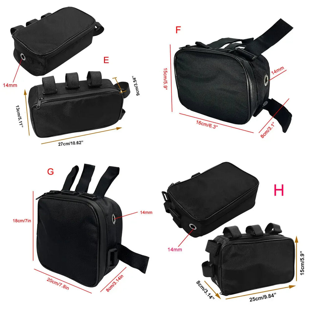 Bicycle Bike Tube Frame Pack Bag Case Battery front Tool Box Storage MTB Ebike