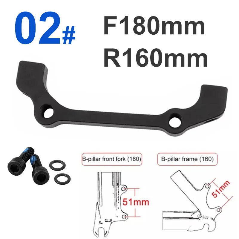 Bicycle Disc Brake Adapter MTB Disc Brake Converter for IS PM 160 180 203mm Rotor Mountain Bike Bracket Cycling Caliper Mount