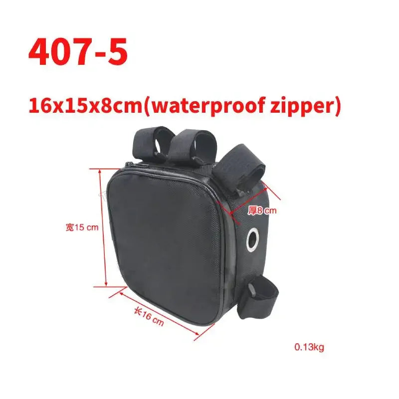 Bicycle Bike Tube Frame Pack Bag Case Battery front Tool Box Storage MTB Ebike
