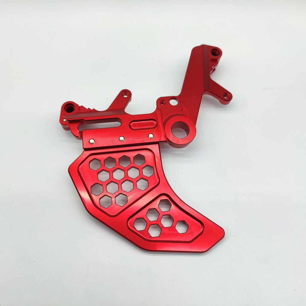 FMO CNC-Machined Reinforced Dual Caliper Bracket – With Disc Protection, For Ultra Bee Motorcycle Accessory