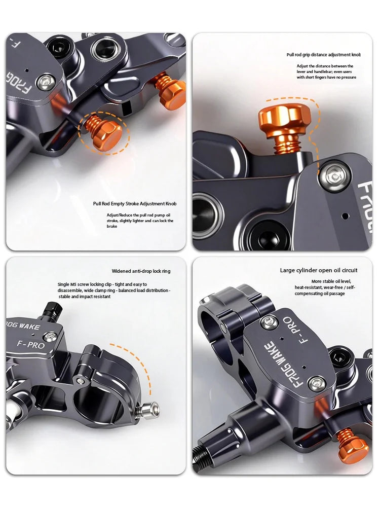Frog F-PRO 4-Piston Hydraulic Brake DH Downhill for MTB & E-Bike