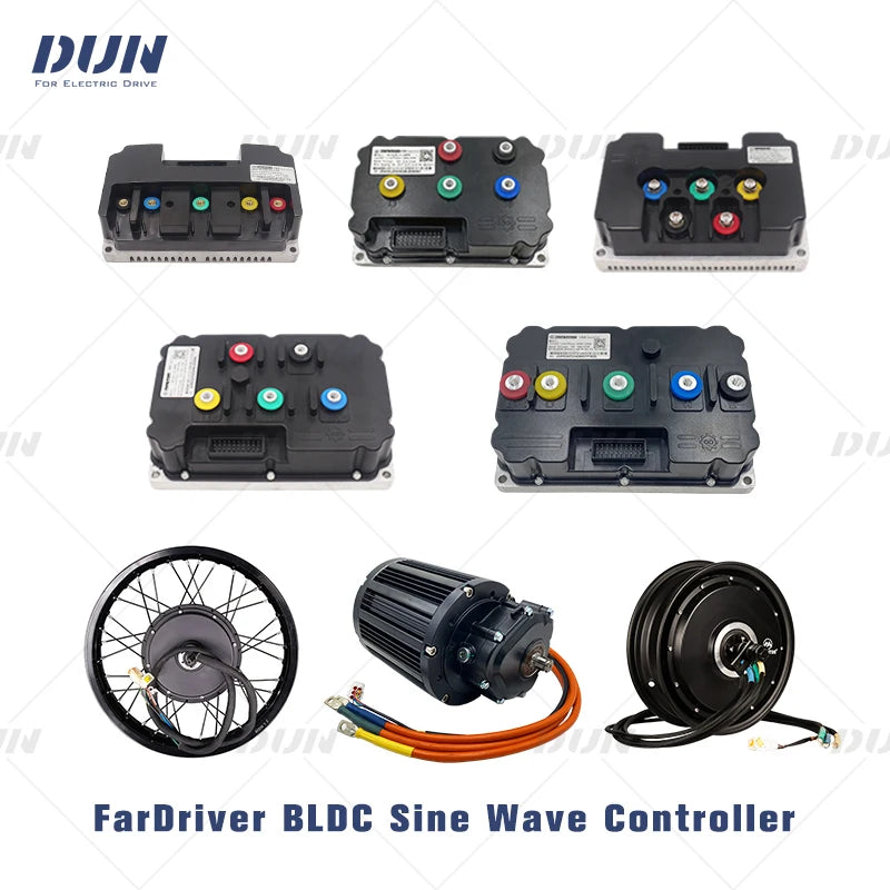 Fardriver Controller ND72450 3000W-5000W V2 48V/60V/72V DC 200A Phase 450A Fardriver 72450 Controller For QS138 70H 3000W Motor