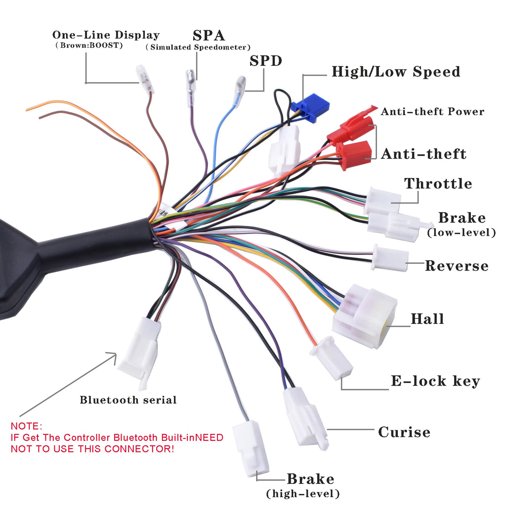 72V 5000W KR5V Parts Motorcycle Accessories 100A Brushless Controller for Electric Bike Motorcycle Razor Programmable