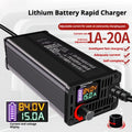 10A 15A 24V 48V 58.4V 72V 60V 84V Li-ion Lifepo4 Lithium Battery Charger Curren Adjust 13S 54.6V Fast Charge 8S 16S 20S 24S part