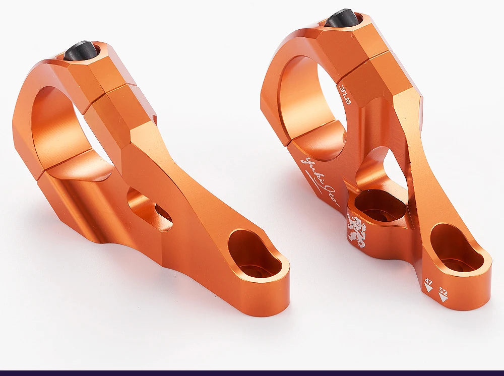 KRSEC MTB Bike Stem + TC4 M6 Bolts CNC Aluminum Alloy Downhill Bicycle Handlebar 31.8mm DH/AM/FR Bike Accessories