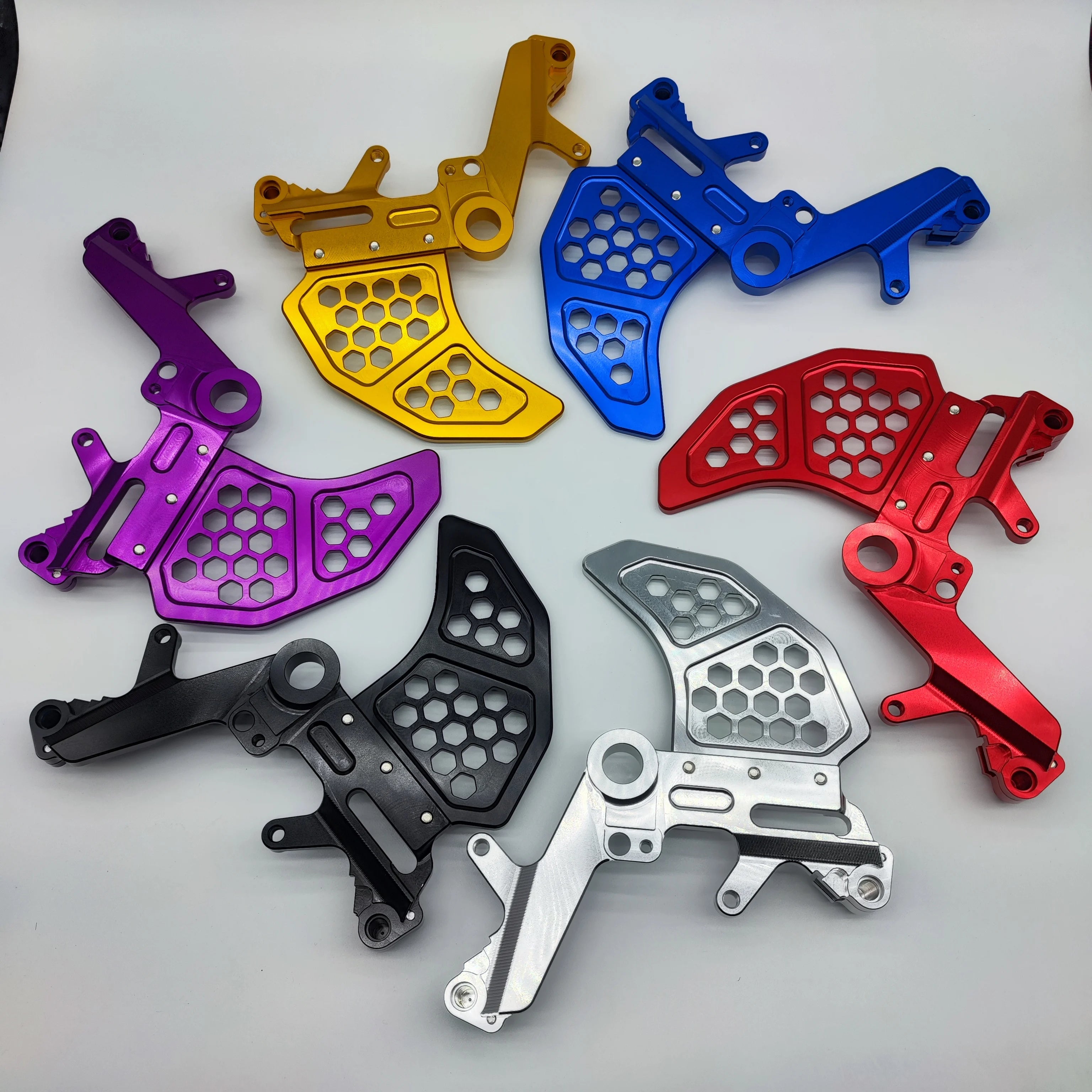 FMO CNC-Machined Reinforced Dual Caliper Bracket – With Disc Protection, For Ultra Bee Motorcycle Accessory