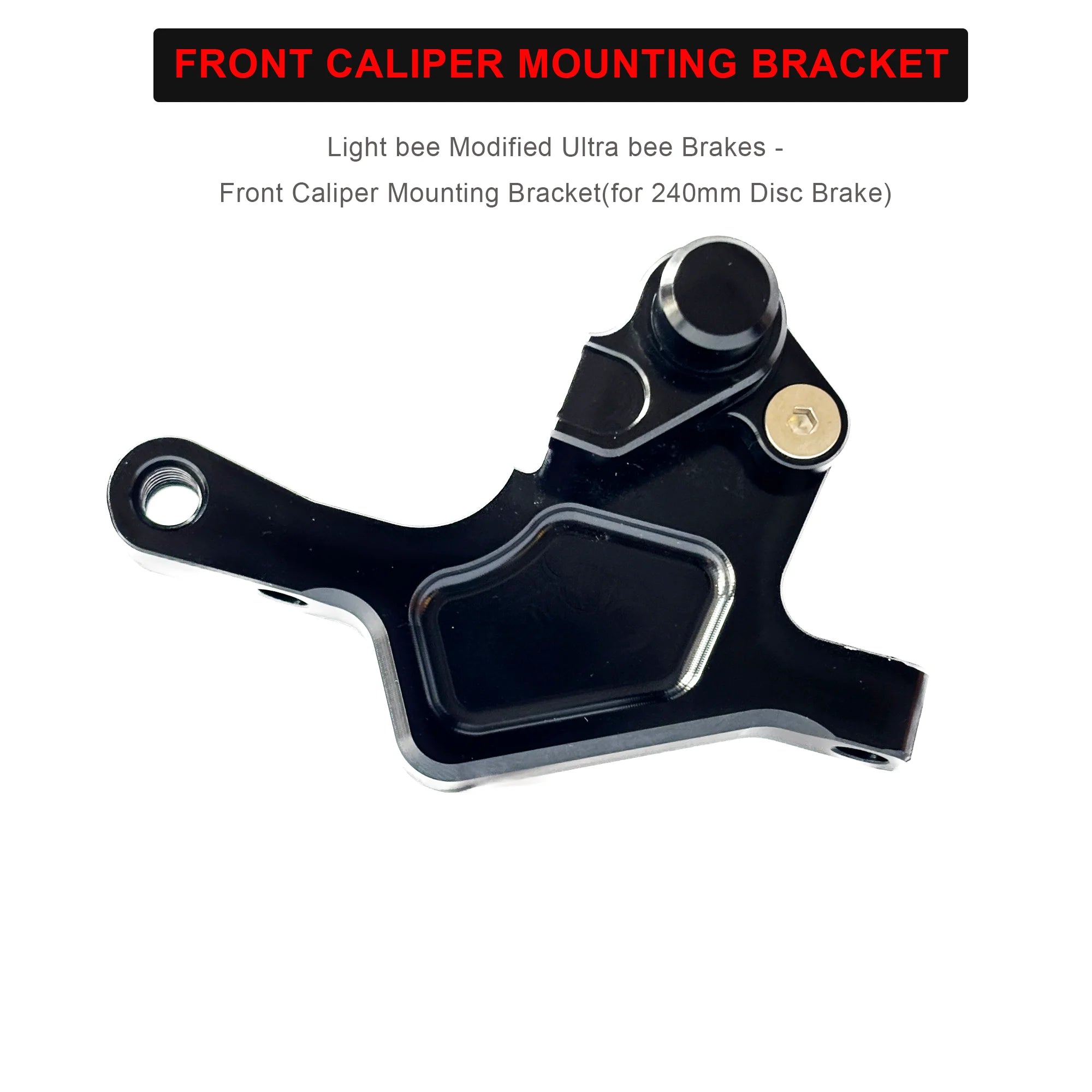 For Super Bike Electric dirt bike Light bee Mod Ultra bee 240mm big front brake disc brake disc bracket