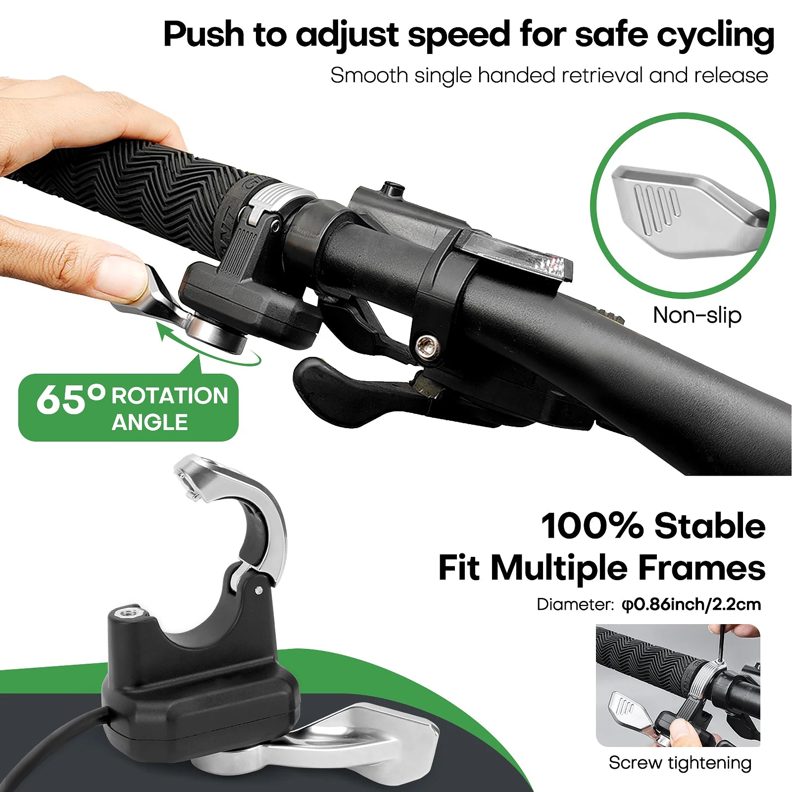 WUXING  E-Bike 108X-2 Right/Left/SM Thumb Throttle three options, Universal 36V/48V/60V/72V Electric Bicycle Accelerator