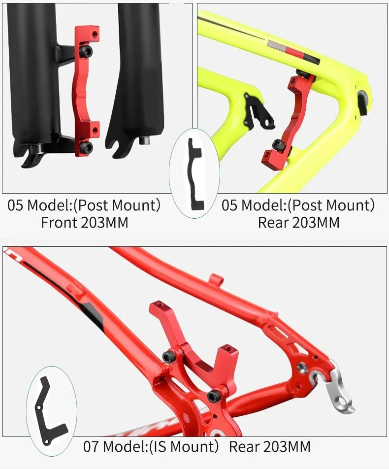 Bicycle Disc Brake Adapter MTB Disc Brake Converter for IS PM 160 180 203mm Rotor Mountain Bike Bracket Cycling Caliper Mount