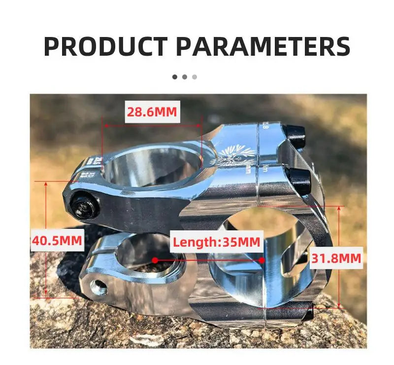 Ultralight MTB/Road Bike Power Stem 31.8X35mm Adjustable Mtb Bicycle Handlebar Parts Aluminium Alloy Cycling Stem
