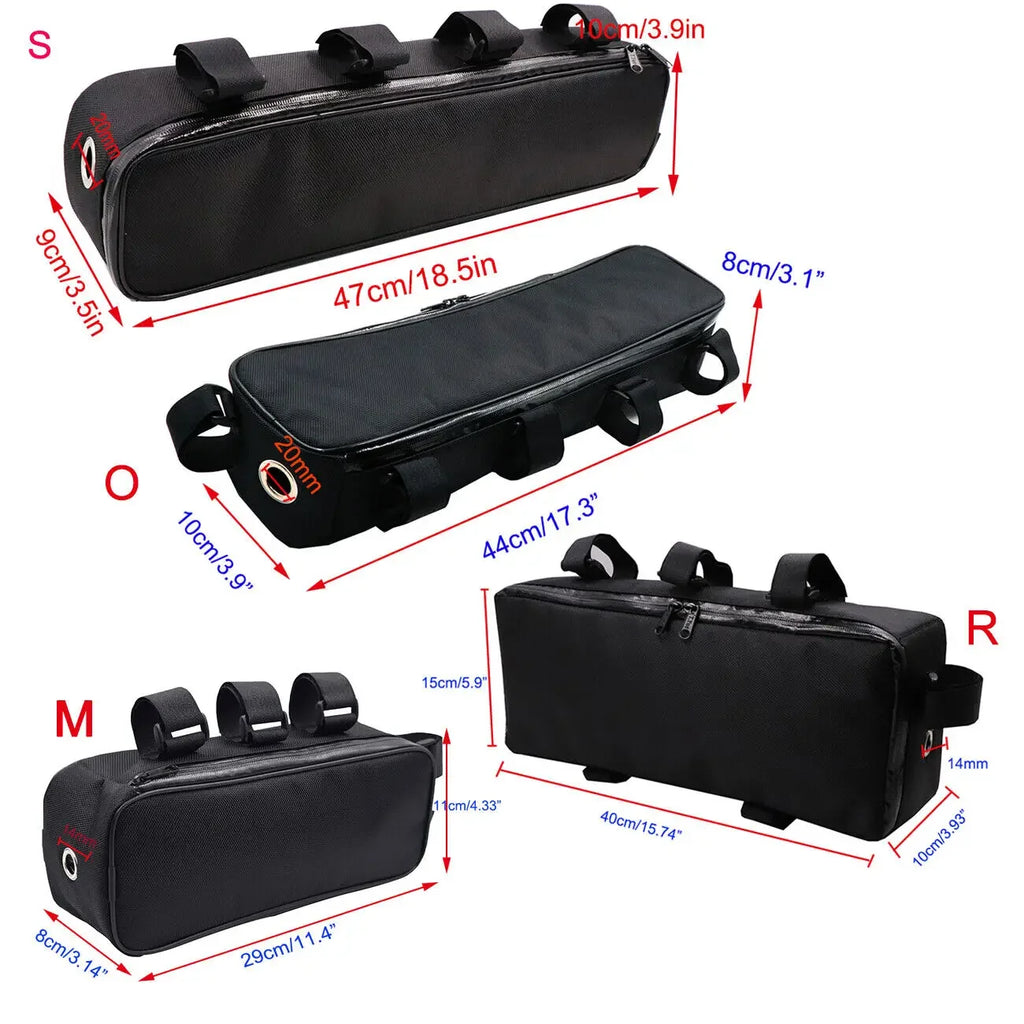 Bicycle Bike Tube Frame Pack Bag Case Battery front Tool Box Storage MTB Ebike