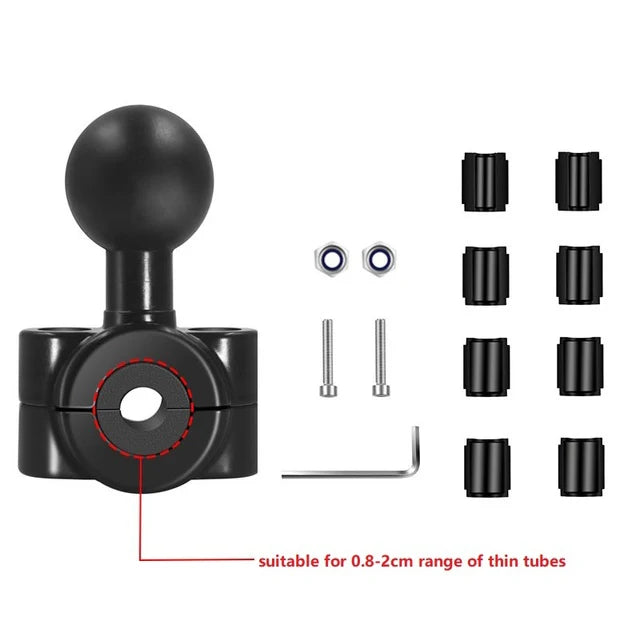 1 inch Ball Head Adapter Mount Base Motorcycle Handlebar Rearview Mirror Bracket for DJI GoPro Insta360 Action Camera Accessory