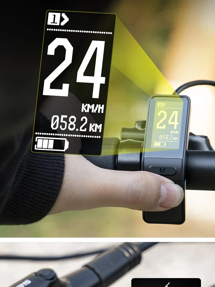 Electric Bike LCD Display SW102 for Bafang Mid Drive Motor BBS01 BBS02B BBSHD Conversion Mid Motor  UART Protocol 5PIN Female