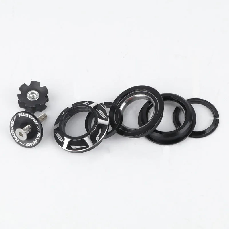 1 1/8 Inch 44mm Integrated MTB Headset Tapered Straight Tube Fork Bicycle Steering Bearing With Top Cap For Mountain Bike