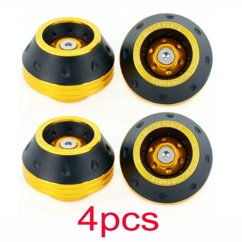 2/4Pcs Universal Motorcycle Wheel Protection Crash Pad Motorbike Crash Protectors Alloy Motocross Falling Front Fork Slider Cups
