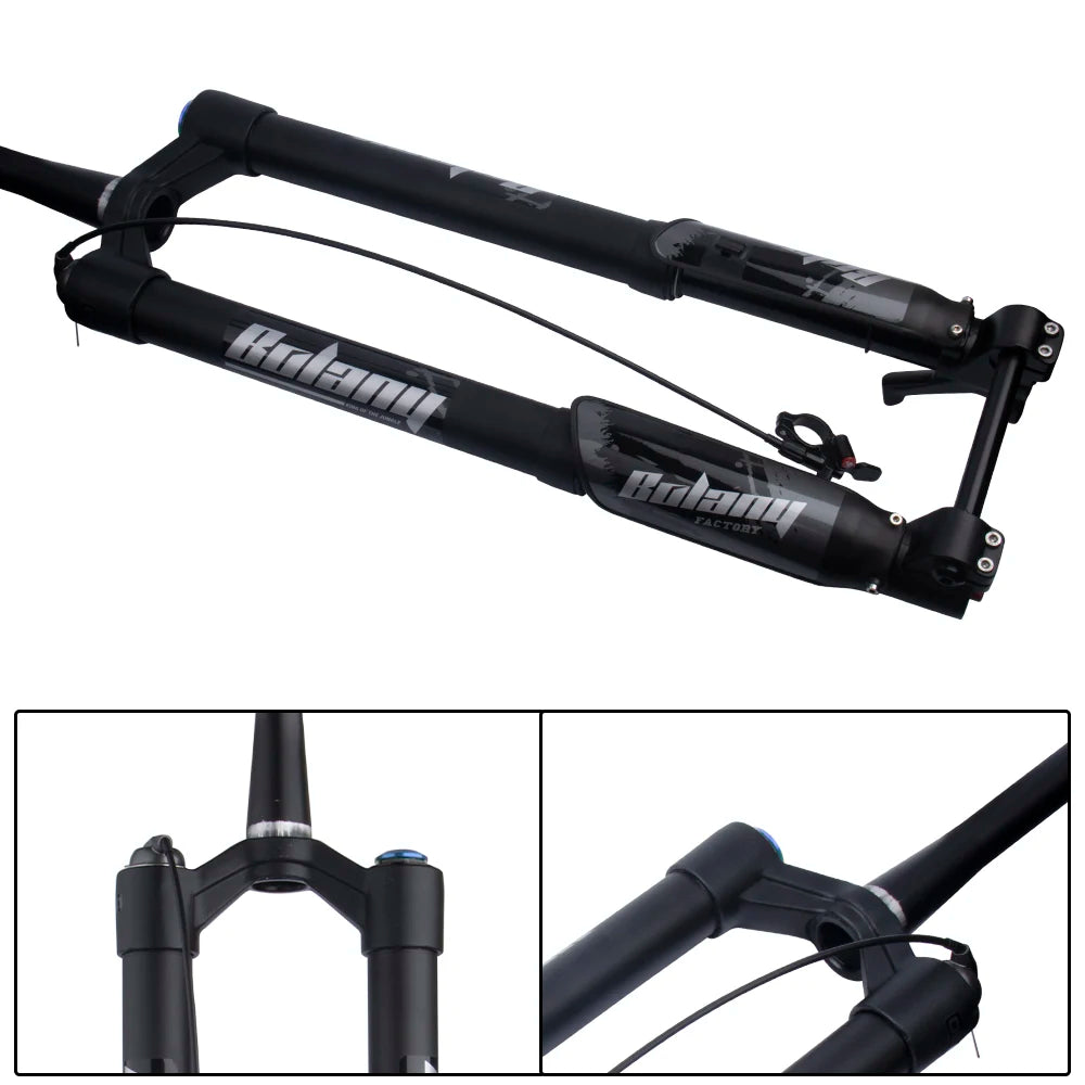 BOLANY Downhill MTB Electric Bike Beach Motorcycle Inverted Fork Shock Absorber 160mm  26 27.5 29 XC AM DH Bicycle Accessories