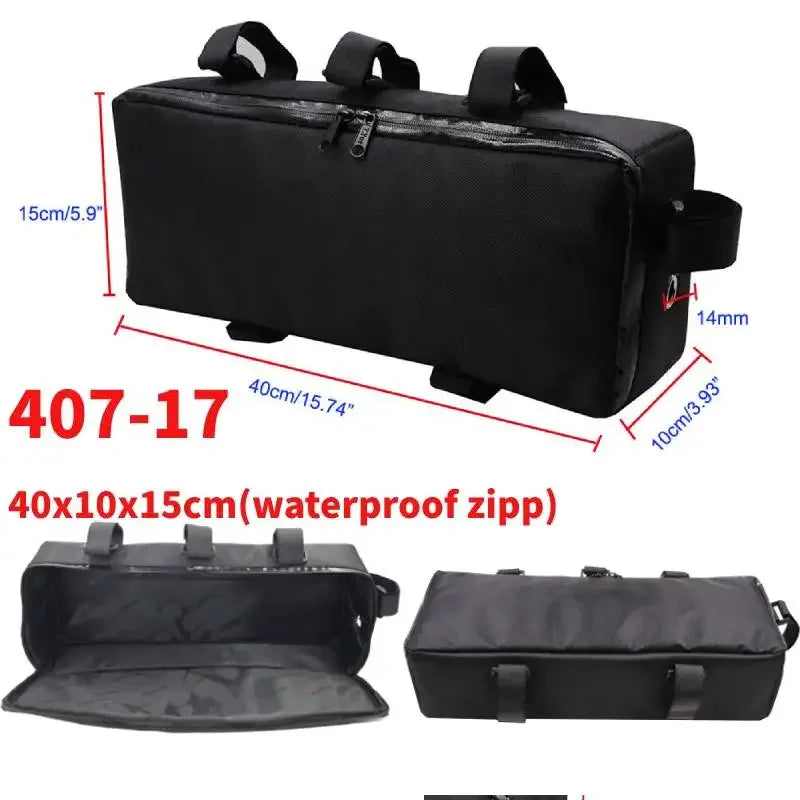 Bicycle Bike Tube Frame Pack Bag Case Battery front Tool Box Storage MTB Ebike