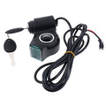 E-bike Power Switch Lock Display Thumb Throttle With Key 12V-84V Electric Scooter Handlebars Ignition Switch Key Power Lock