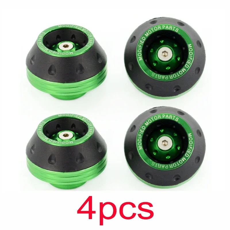 2/4Pcs Universal Motorcycle Wheel Protection Crash Pad Motorbike Crash Protectors Alloy Motocross Falling Front Fork Slider Cups