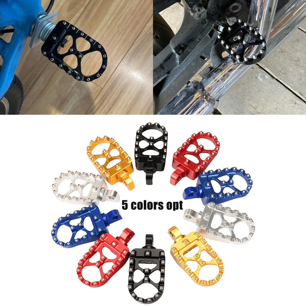 Motorcycle Foot Pegs MX Wide Fat Footrests Pedals W/Shifter Pegs For Harley Sportster XL 883 1200 Dyna Street Bob Bobber Custom