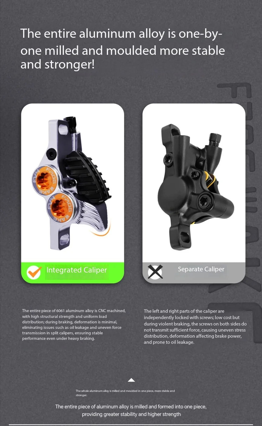 Frog F-PRO 4-Piston Hydraulic Brake DH Downhill for MTB & E-Bike