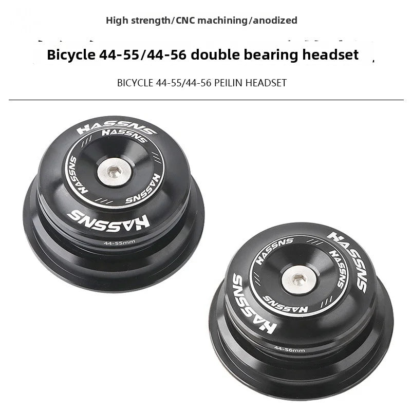 1 1/8 Inch 44mm Integrated MTB Headset Tapered Straight Tube Fork Bicycle Steering Bearing With Top Cap For Mountain Bike