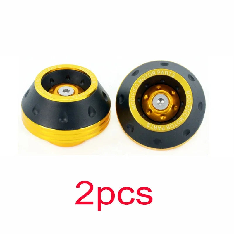 2/4Pcs Universal Motorcycle Wheel Protection Crash Pad Motorbike Crash Protectors Alloy Motocross Falling Front Fork Slider Cups