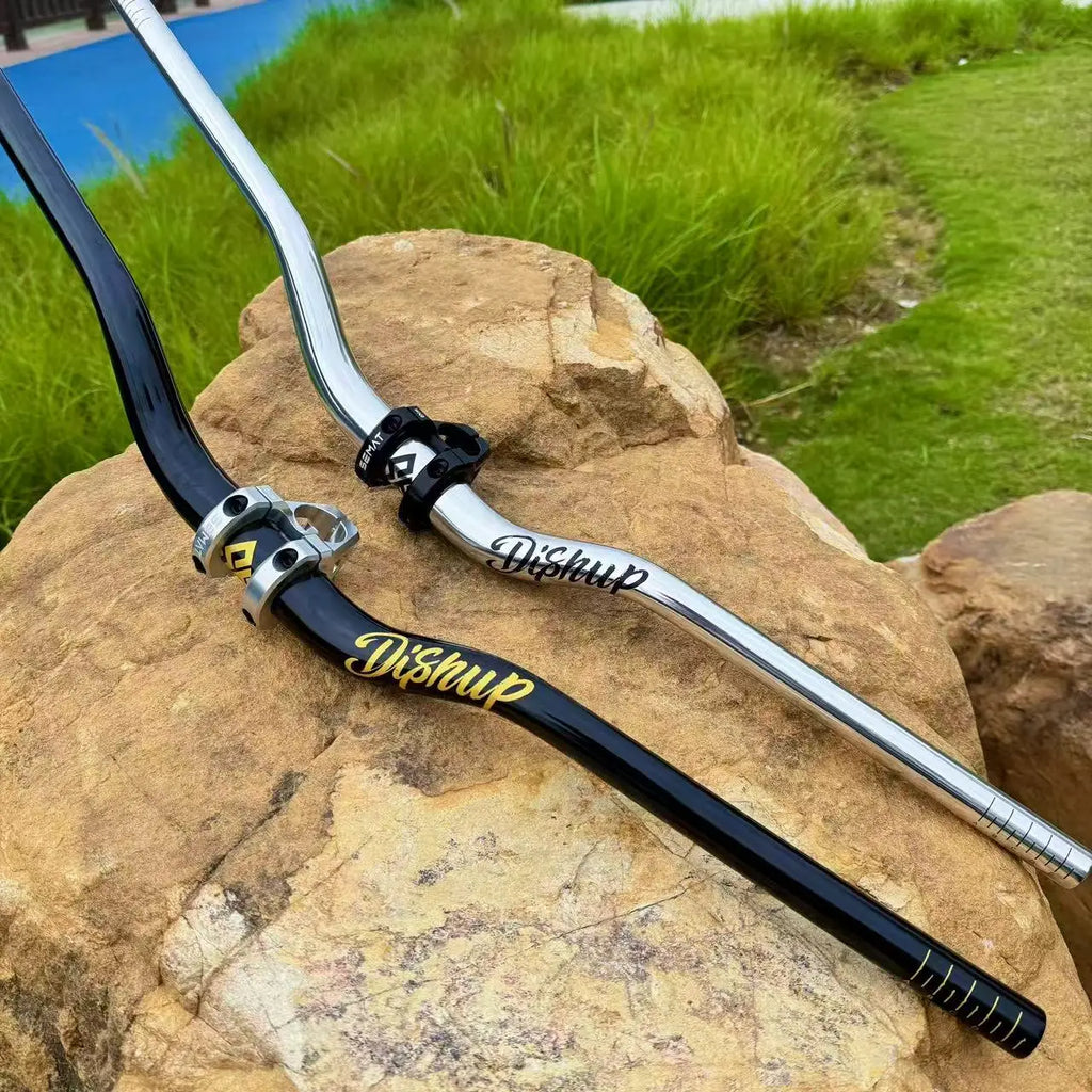 DISRUP 780/800mm Mountain Bike Handlebar, 31.8/35mm Diameter, Aluminum Alloy Handlebar for Downhill Biking and Off-Road Trails