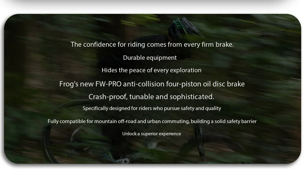 Frog F-PRO 4-Piston Hydraulic Brake DH Downhill for MTB & E-Bike
