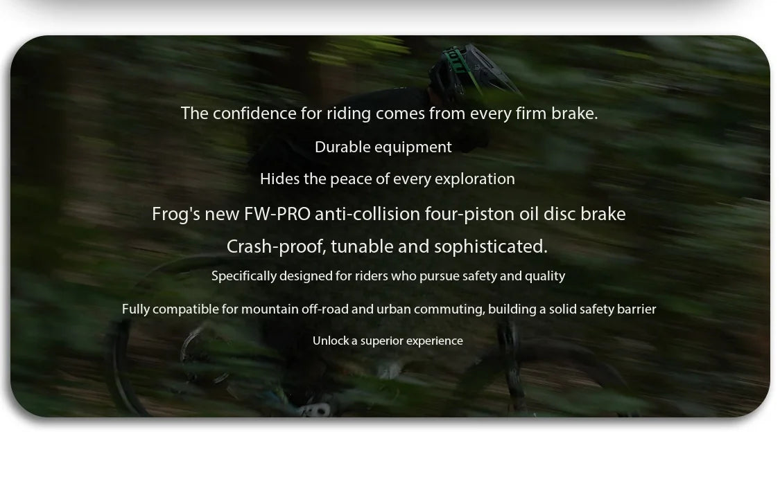 Frog F-PRO 4-Piston Hydraulic Brake DH Downhill for MTB & E-Bike