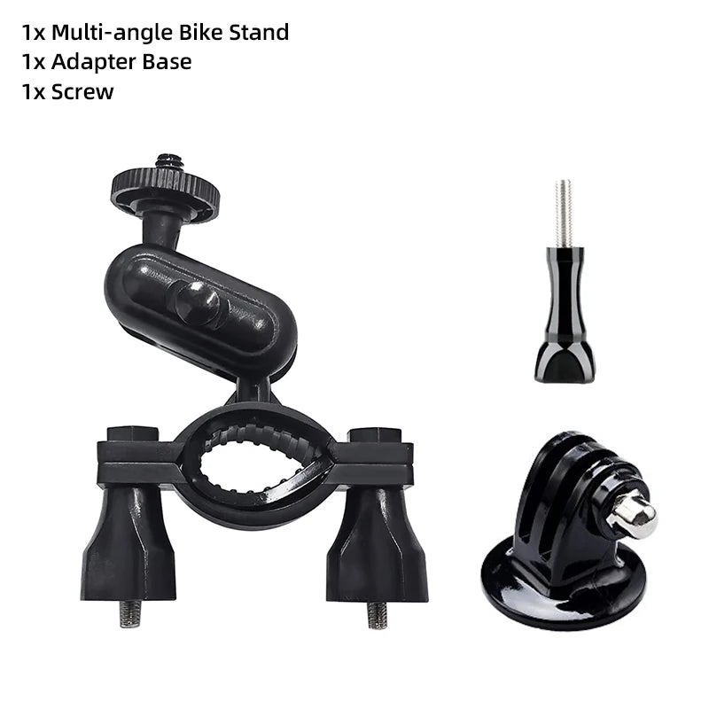 Bicycle Handlebar Mount Motorcycle Holder For Gopro Hero 13 12 11 10 9 8 SJCAM SJ4000 AKASO X5 insta360 DJI Osmo Action Camera