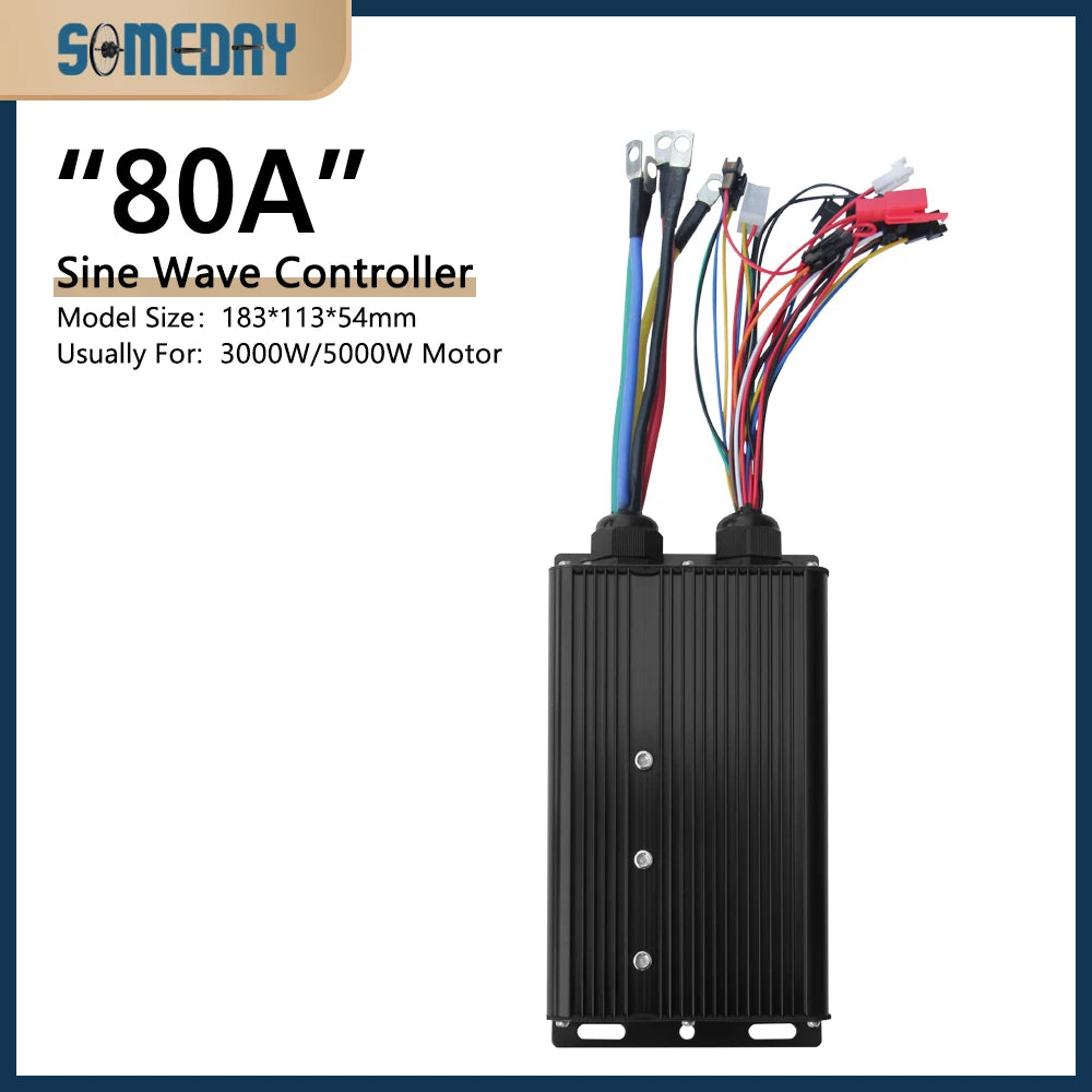 48-72V 80A 3000W/5000W electric bicycle controller Brushless Motor Dual Mode Controller Mode E-bike Controller Parts Accessories
