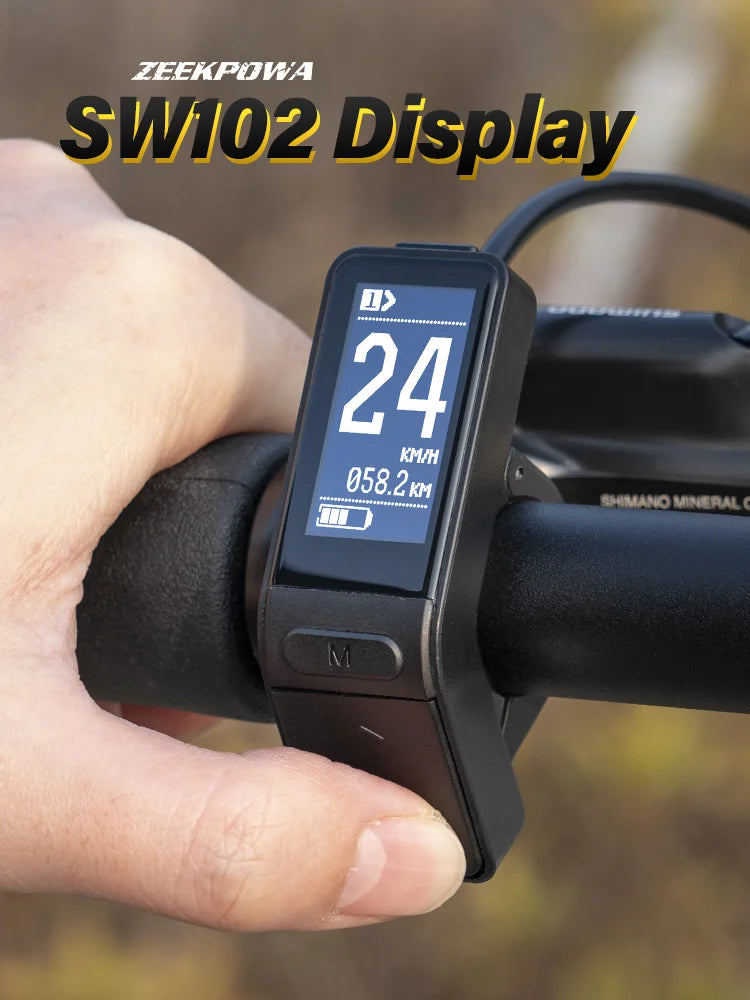 Electric Bike LCD Display SW102 for Bafang Mid Drive Motor BBS01 BBS02B BBSHD Conversion Mid Motor  UART Protocol 5PIN Female